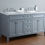 Thumbnail: Anastasia French 60" Grey Double Sink Vanity