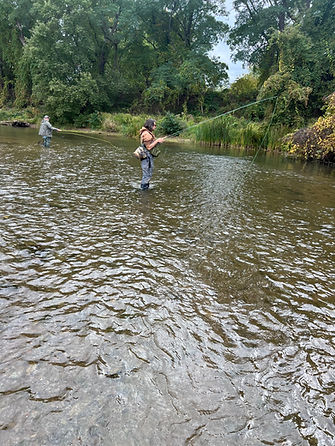 Fly fishing guided trip in Sandy Creek, Rochester NY. 