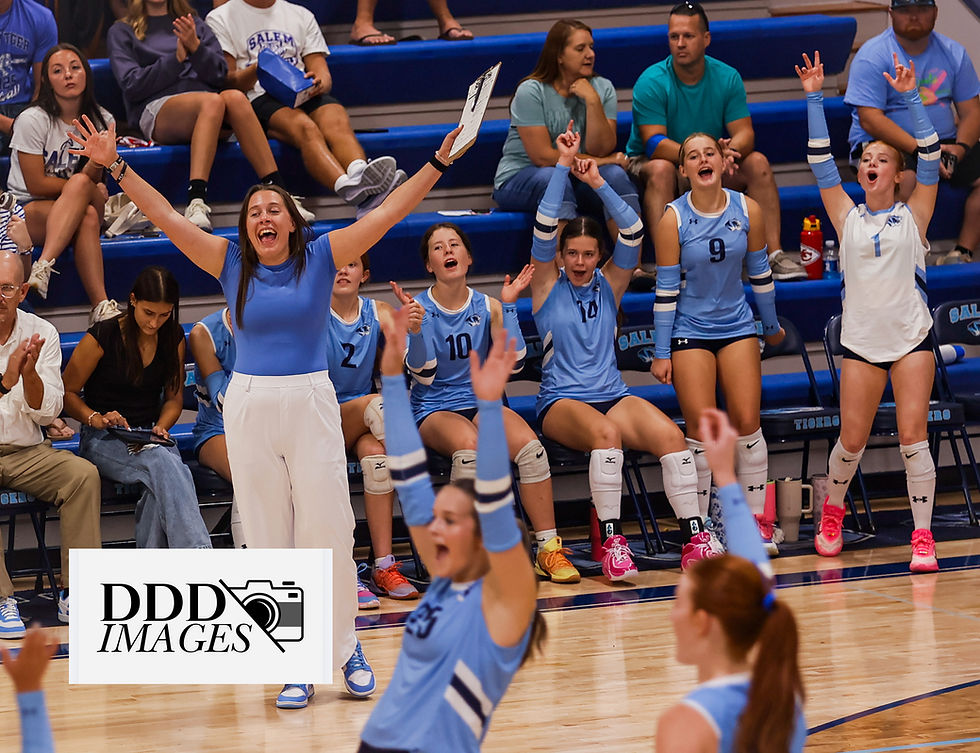 Coach Stoner and her team celebrate the season opening win against St. James. (Photo credit to Donald Dodd/DDD Images)