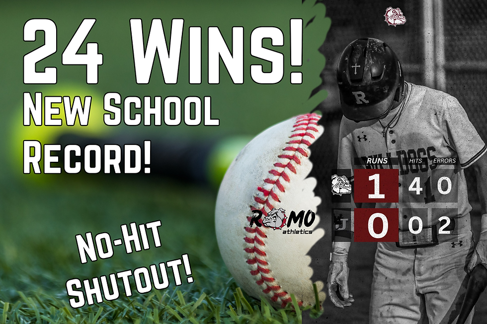 Bulldogs Baseball Sets School Record for Wins in a season with 1-0 No-hit shutout of Jackson.