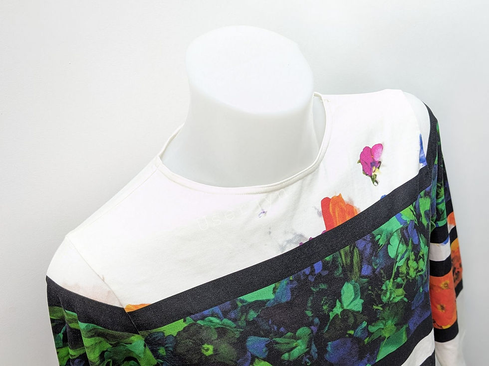 縮圖：Paul Smith Men's Mainline Summer 17 Floral Stripe T-shirt top view