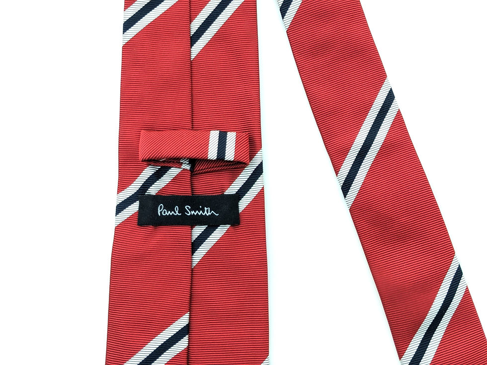 縮圖：Paul Smith x Manchester United 2013 Signature Stripe Silk Tie BNWT Ultra Rare