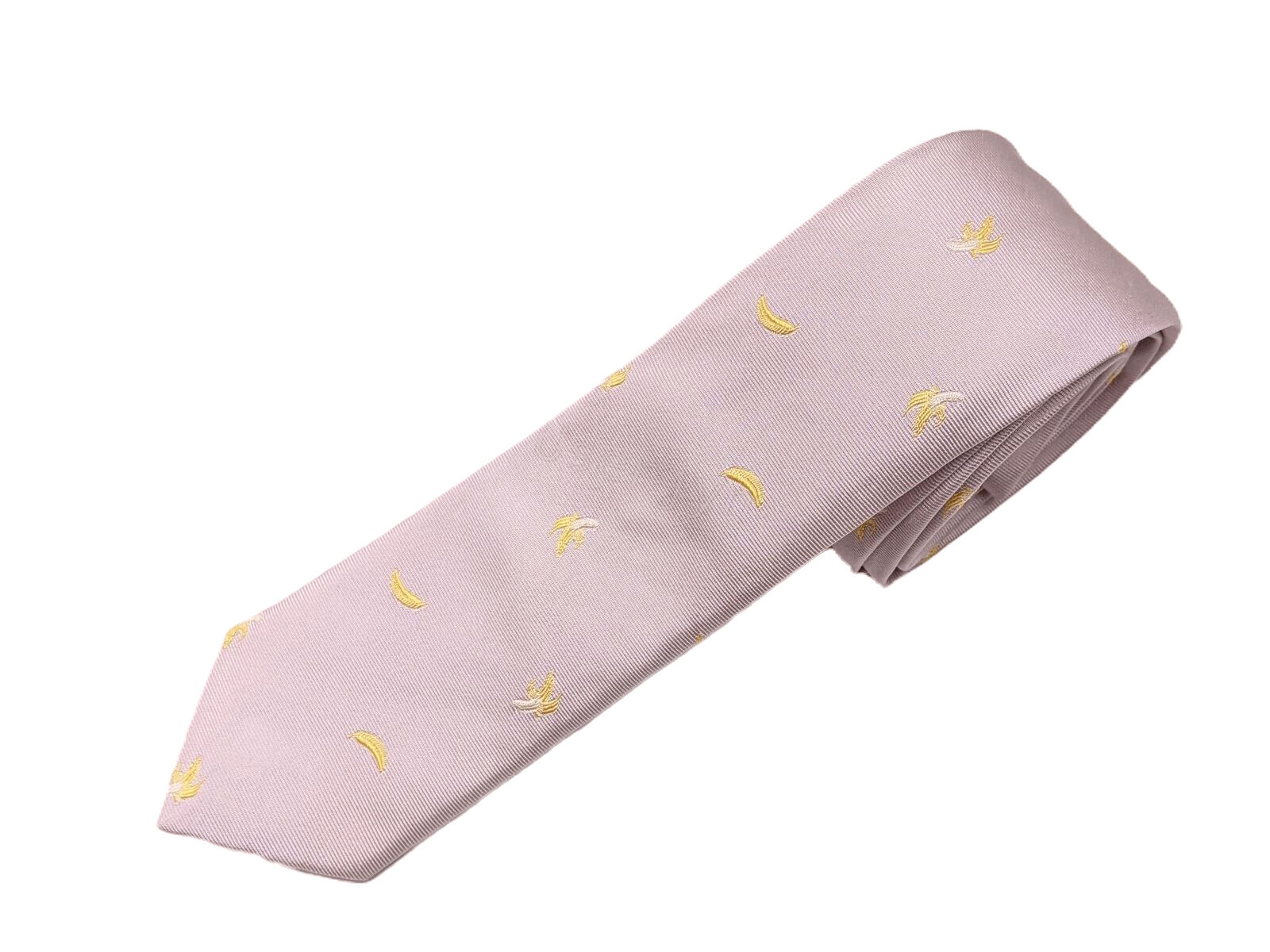 Paul Smith Tie - BNWT Banana Dust Pink Narrow Tie British Collection RRP £100