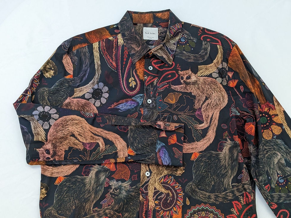 縮圖：Paul Smith Mainline Monkey & Artist Stripe Cuff Shirt cuff view