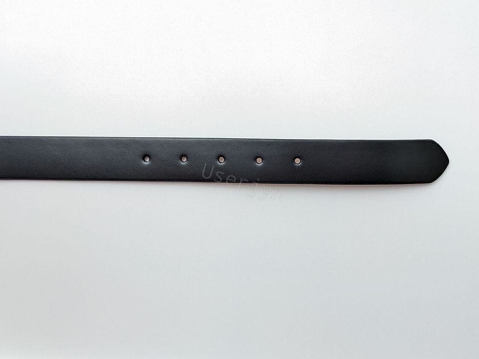縮圖：Paul Smith Signature Multi Stripe  Black Leather Reversible belt black front