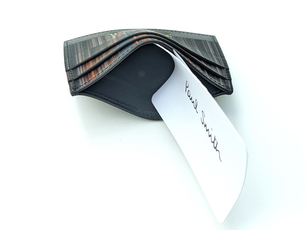 Thumbnail: Paul Smith swirl leather pull-out card holder wallet