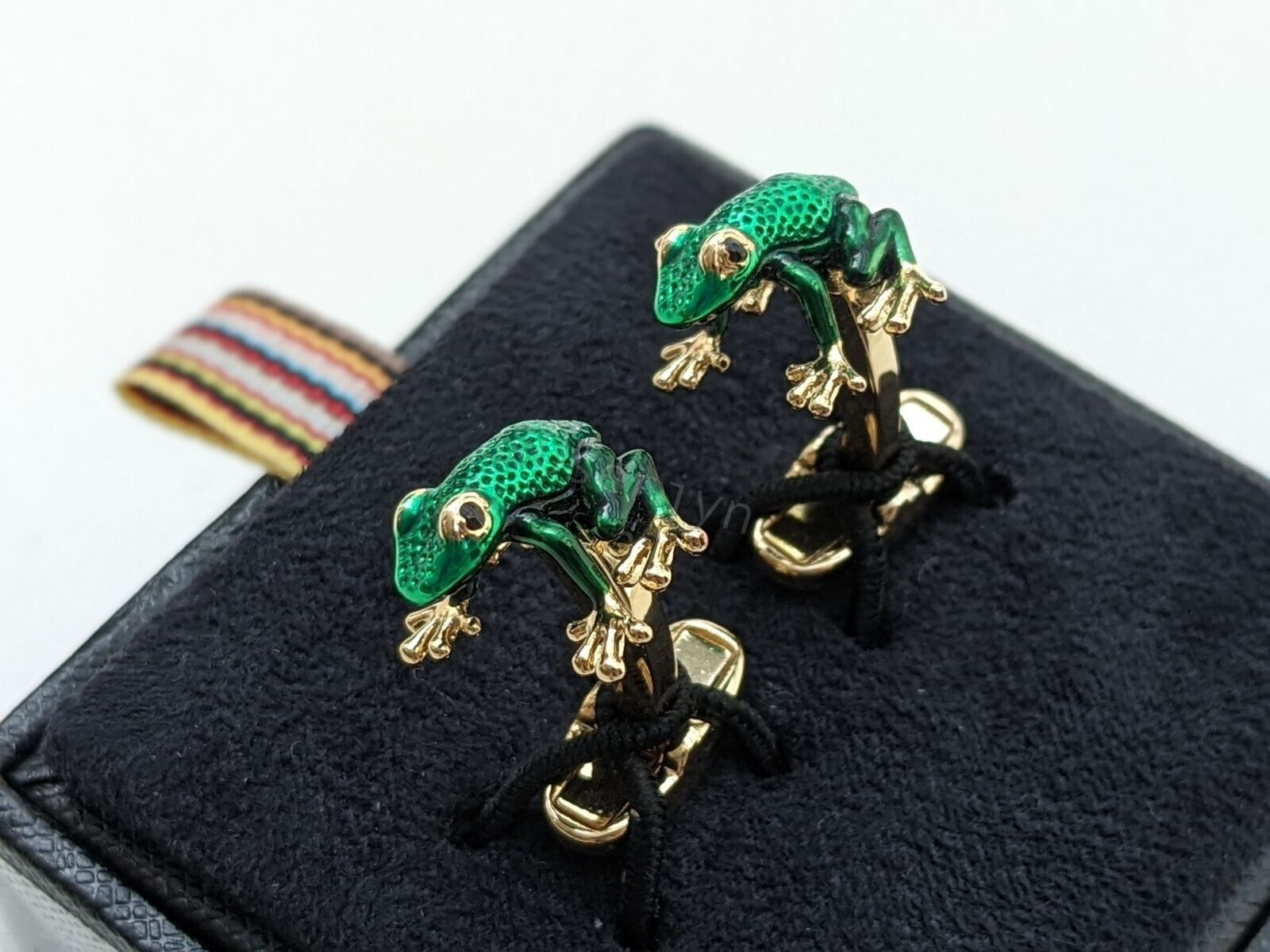 Paul Smith Cufflinks - BNWT Green & Gold Frog Cufflinks RRP: £110 RARE