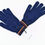 縮圖：Paul Smith Men's Navy Artist Stripe  Lambswool Gloves front view