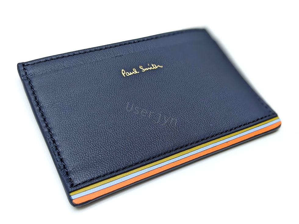 Paul Smith navy wallet with signature stripe