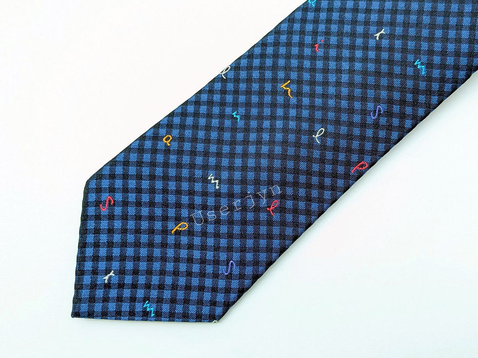 Paul Smith Multicoloured Paul Smith Logo Embroidered Navy Tie