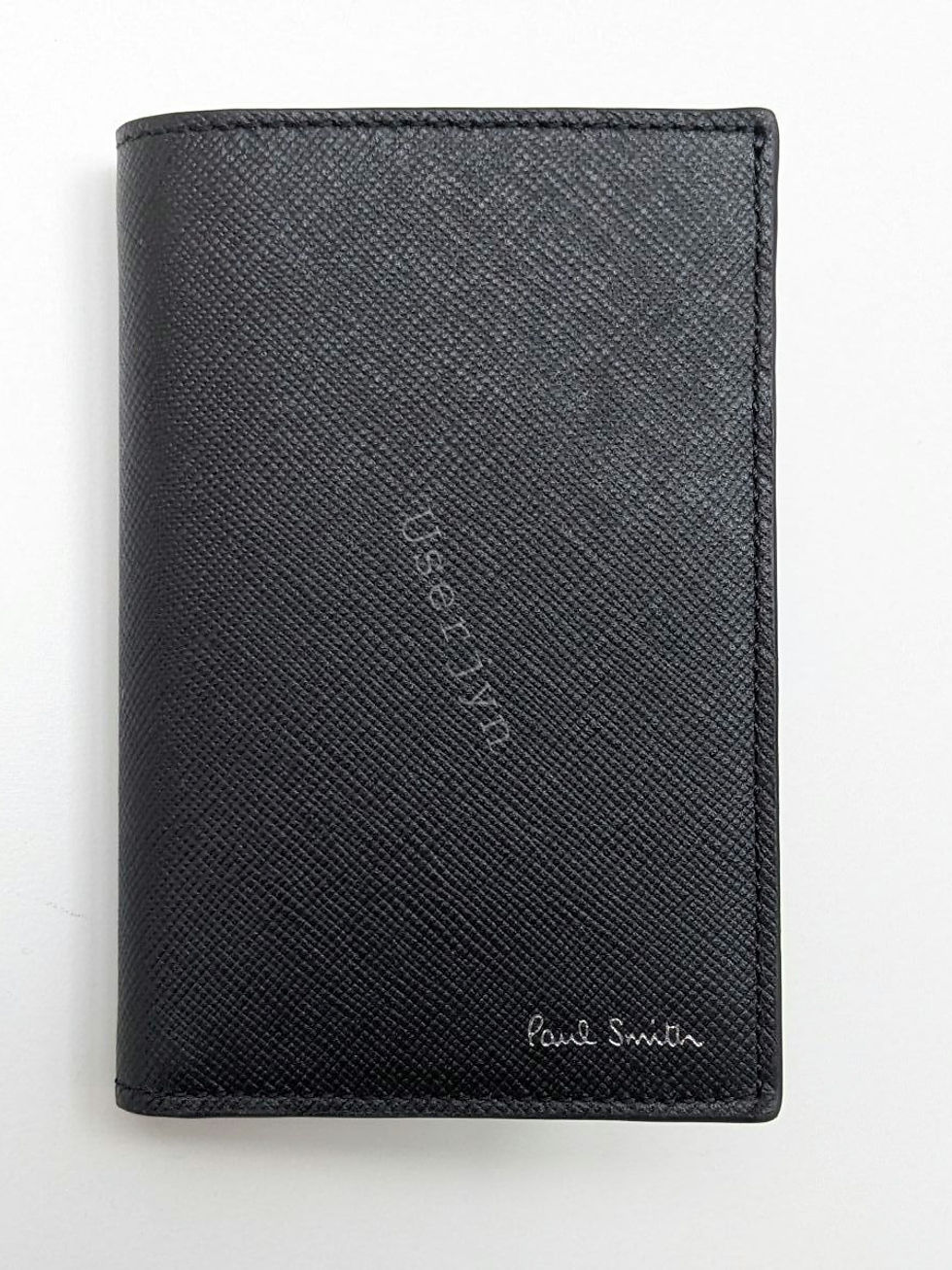 縮圖：Paul Smith Signature Stripe Balloon Fuji Leather Credit Card Wallet front view