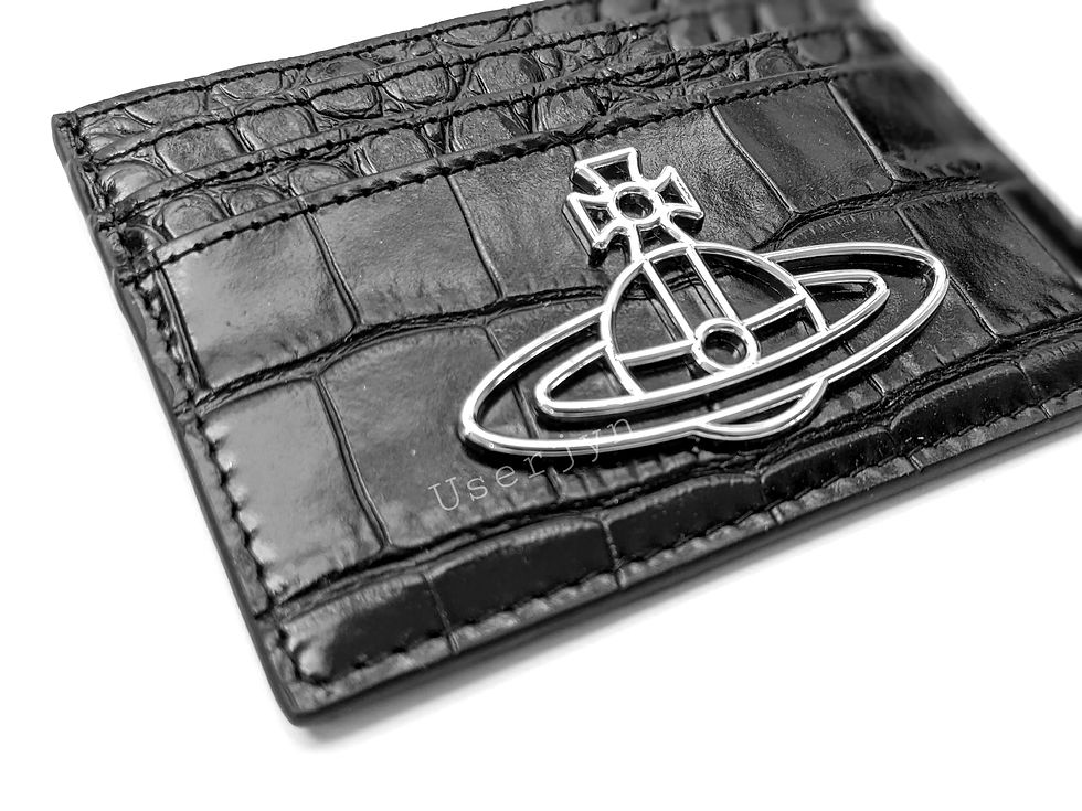 Vivienne Westwood black croc-effect card holder case wallet. Vivienne Westwood BNWT Croc-effect Leather Card Holder Case Wallet