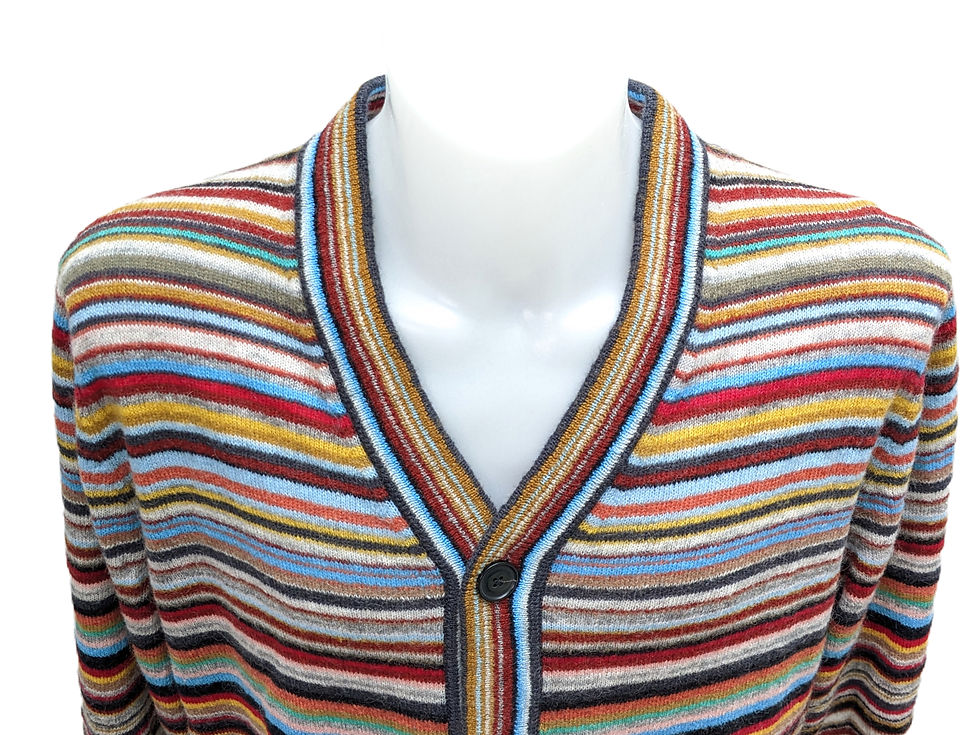 Thumbnail: Paul Smith Men’s Mainline Signature Stripe Wool Cardigan BNWT Size L | RRP: £500