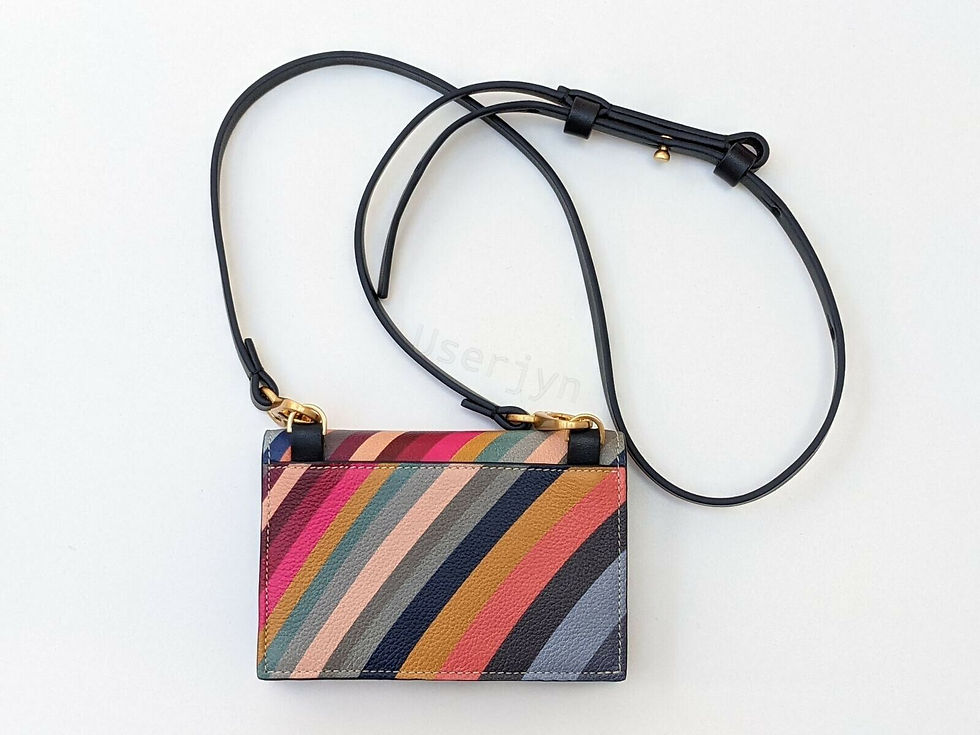 縮圖：Paul Smith Women's Signature Swirl Stripe Swirl Mini Purse back view