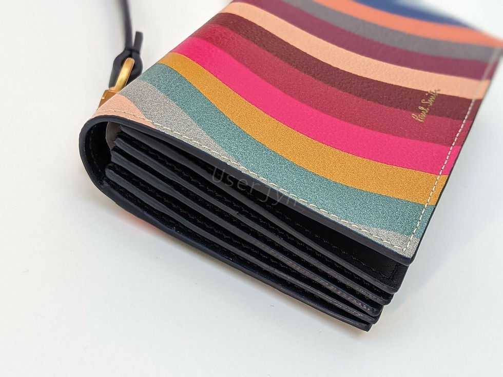 縮圖：Paul Smith Women's Signature Swirl Stripe Swirl Mini Purse side view