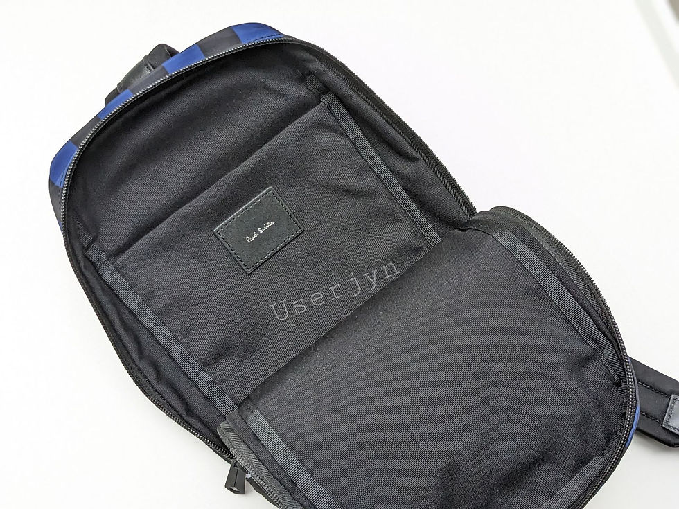 縮圖：Paul Smith sling bag with signature stripe, interior pocket