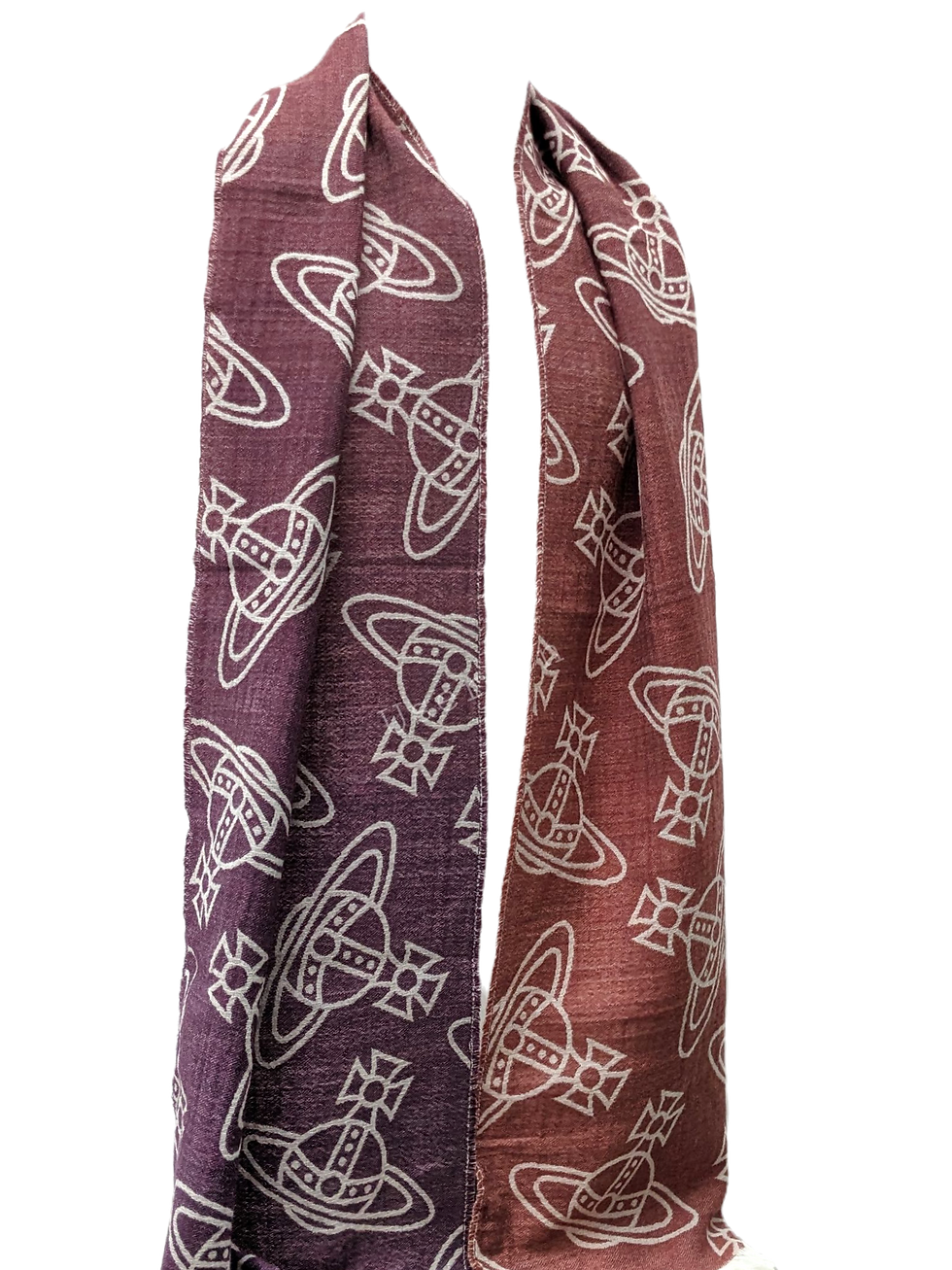Thumbnail: Two Vivienne Westwood scarves with Orb logo print