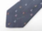 Paul Smith Multicoloured Teddy Bear Embroidered Grey Tie