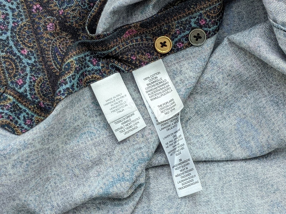 Thumbnail: Paul Smith Men's Mainline Paisley Print Shirt with labels