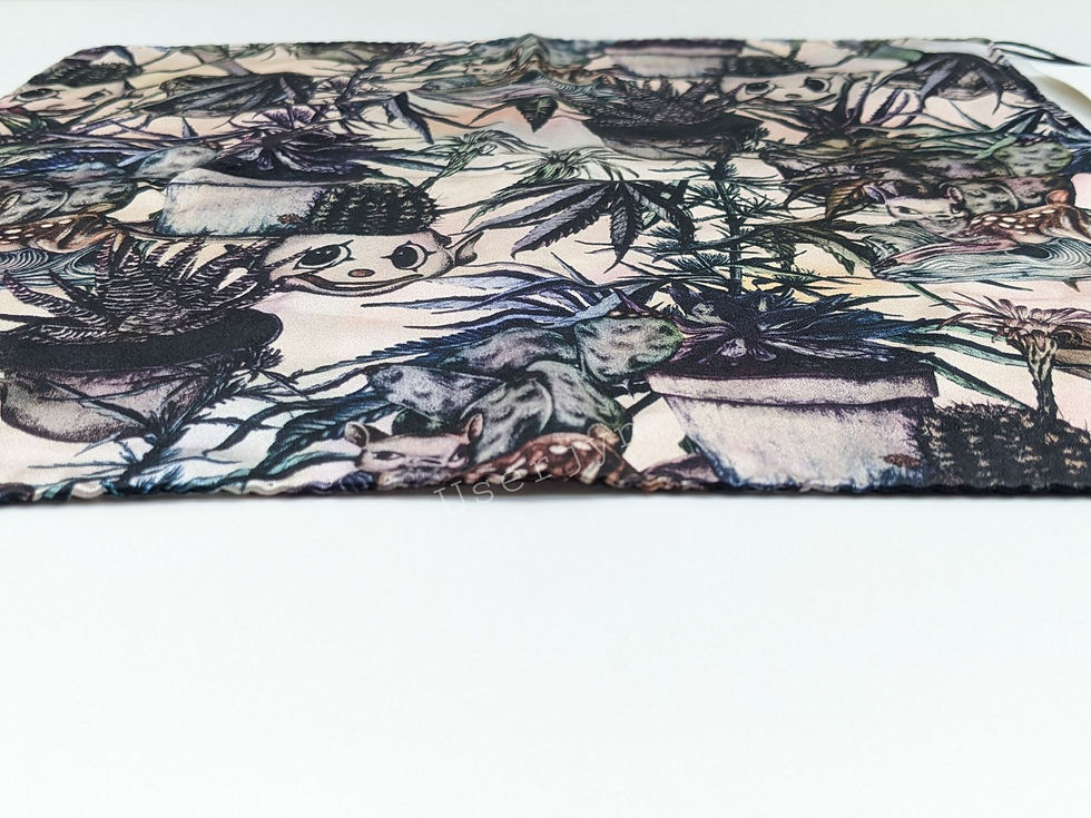 縮圖：Paul Smith Mainline Psychedelic Cactus Pocket Square close side view