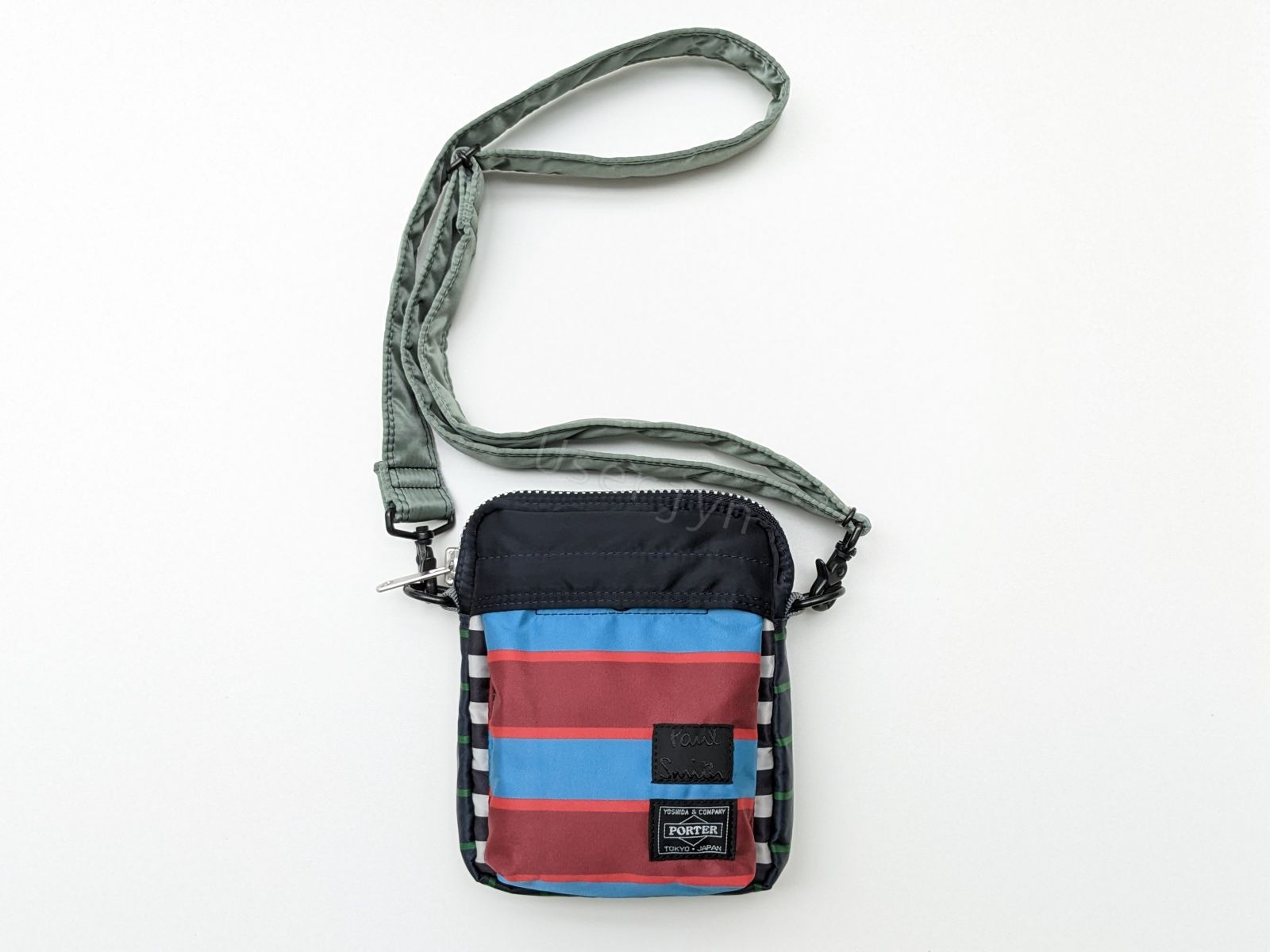 Paul Smith x Porter Collaboration Crossbody Flight Bag overview