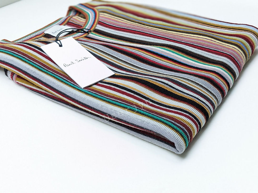 Thumbnail: Paul Smith Tagged striped shirt on white background, ready for sale. Userjyn