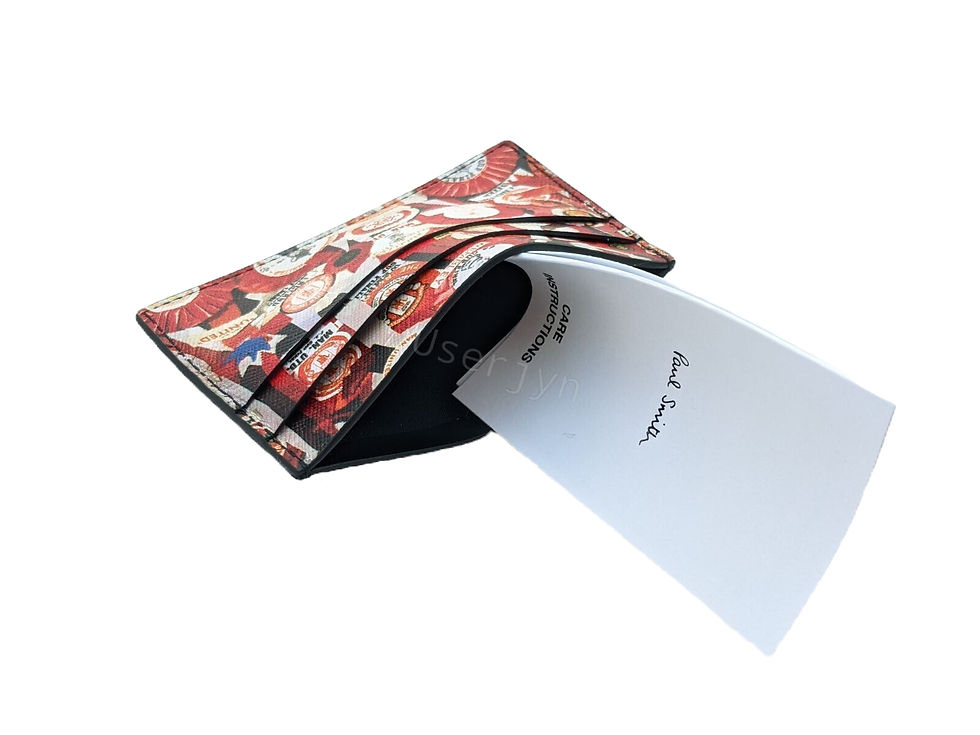 縮圖：Paul Smith x Manchester United Vintage Rosette Leather Card Holder BNWT | £150