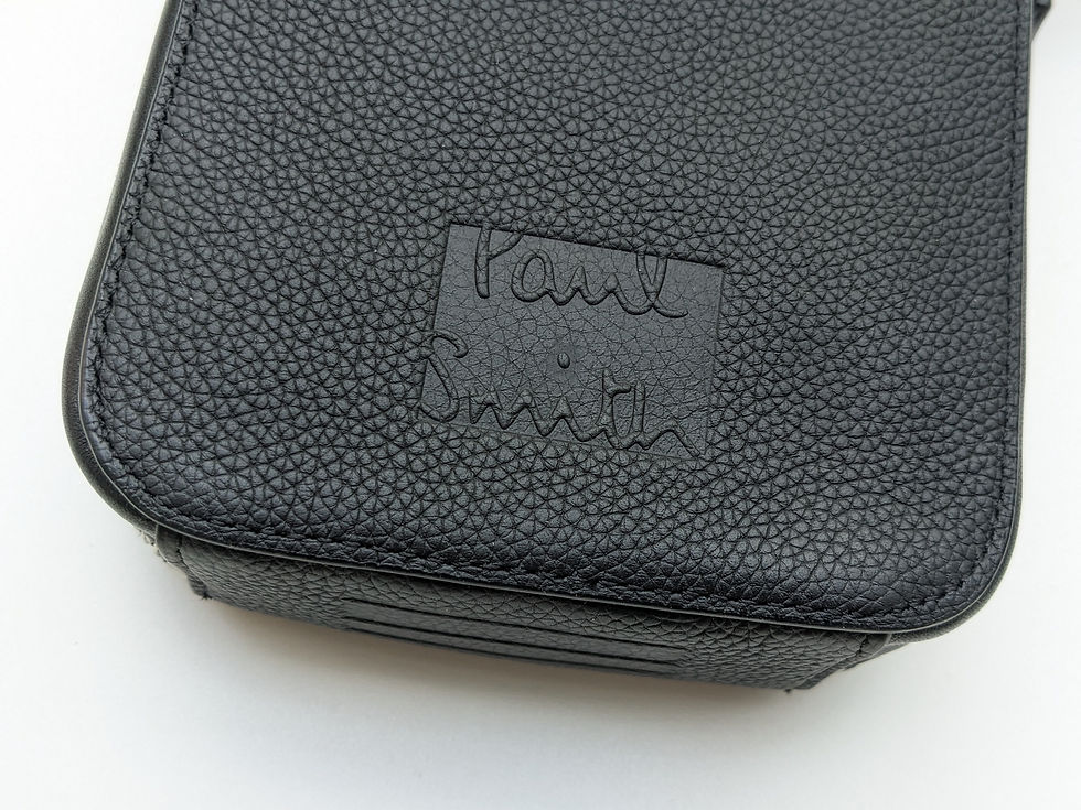 Thumbnail: Paul Smith embossed on black leather