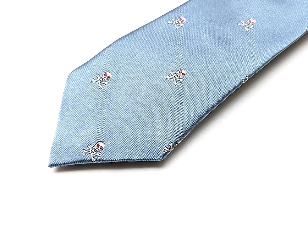 縮圖：Paul Smith Men's Tiny Red Eye Skull Silk Narrow Tie Made in England BNWT | £110