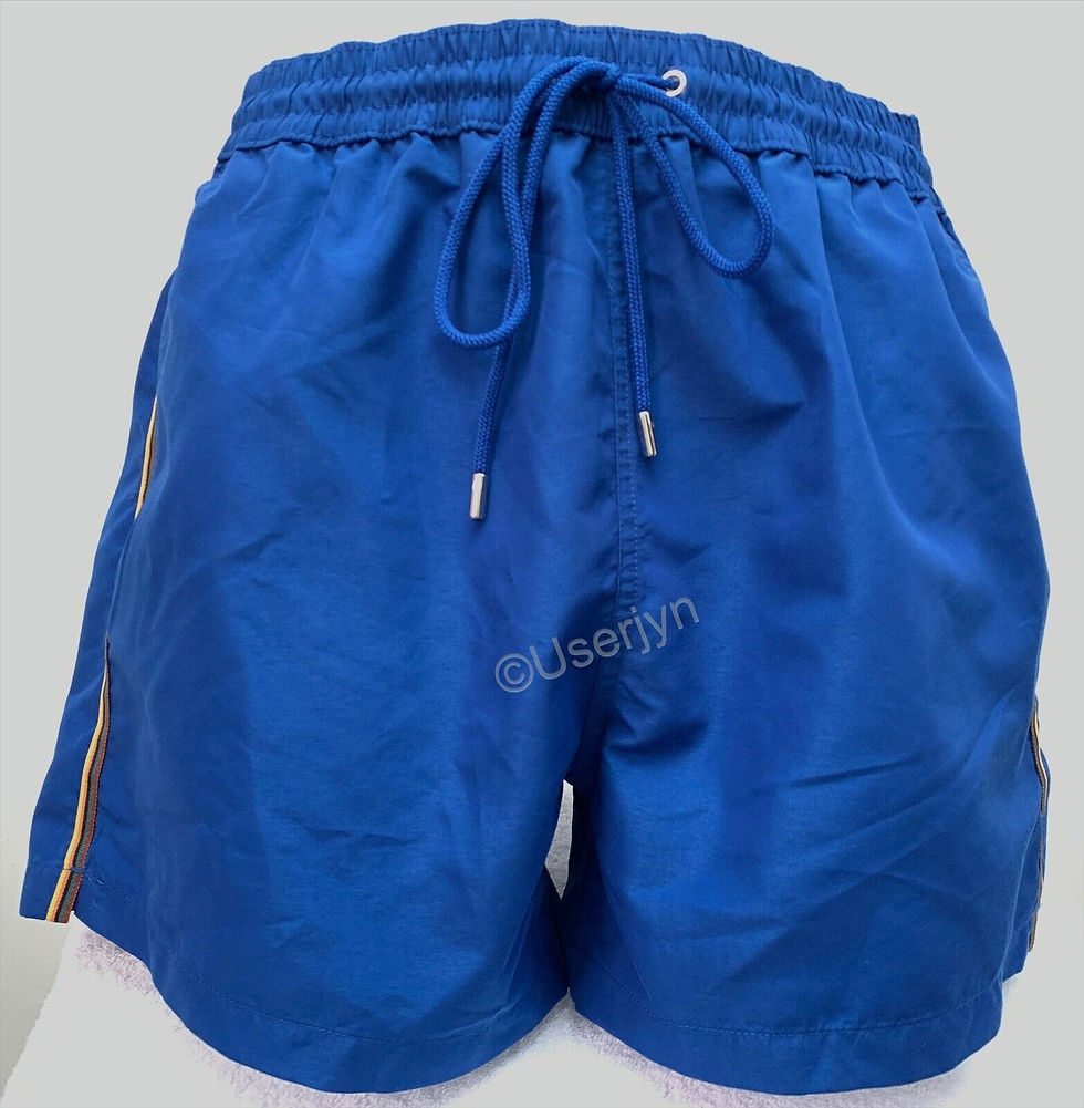 Paul Smith Blue Artist Stripe Swimming Shorts front view