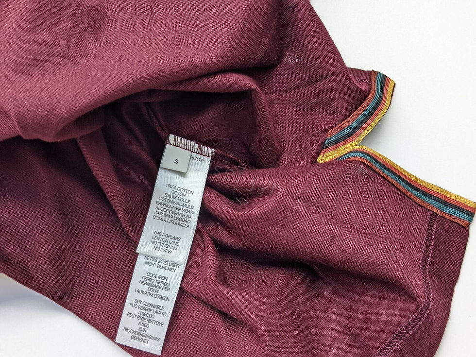 Thumbnail: Paul Smith Men's Mainline Damson Signature Artist Stripe T-shirt with labels