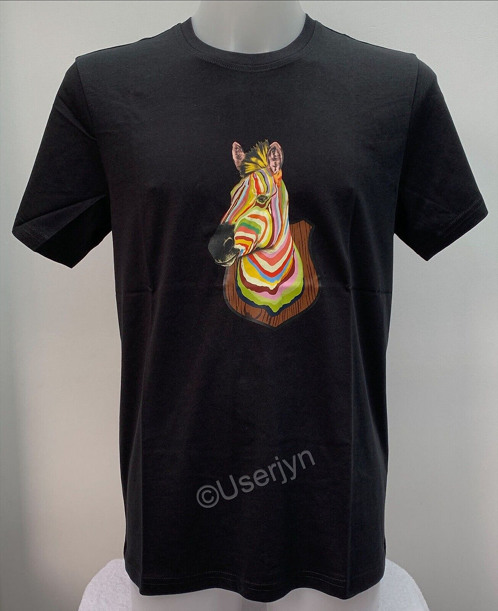 縮圖：Paul Smith Men's Zebra Head Portrait T-shirt in black