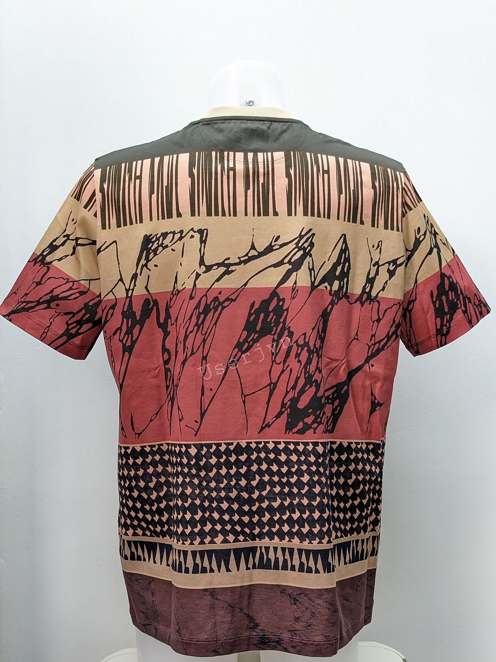 縮圖：Paul Smith Men's Mainline Artist Stripe Abstract T-shirt back view