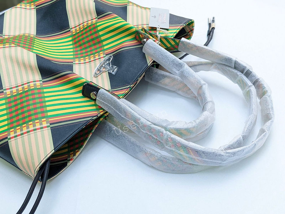 縮圖：Vivienne Westwood BNWT Combat Tartan Orb Vegan Leather Tina Tote Bag RRP: £710, new bag.