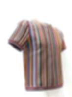 Striped shirt with colorful vertical stripes, Userjyn. A stylish, modern design.