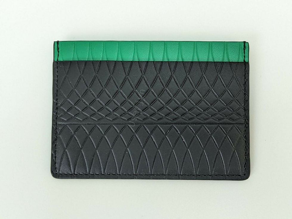 Thumbnail: Paul Smith No.9 Multi-Coloured Black Leather Card Holder Case Wallet back view