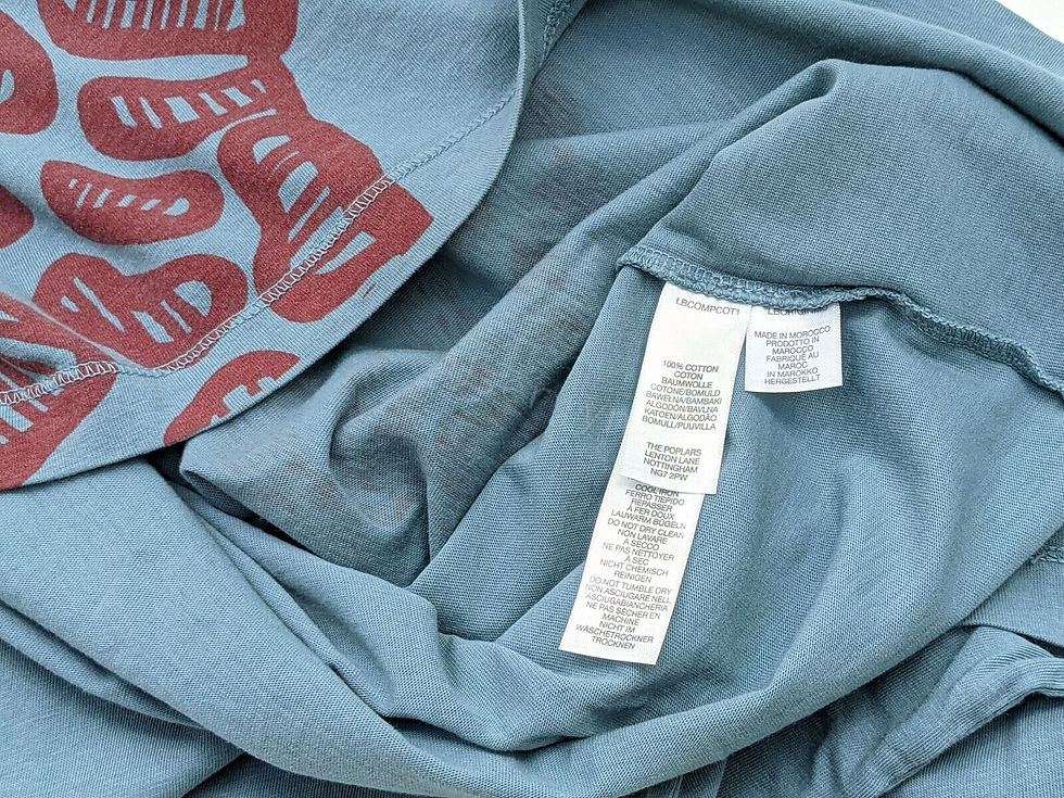 縮圖：Paul Smith Men's Abstract Rustic Red Dino Mute Blue T-shirt with labels