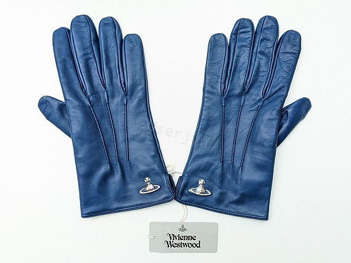 小物 Vivienne Westwood Logo Leather Glove Vivienne Westwood Gloves Leather Knit Gloves Orb Border