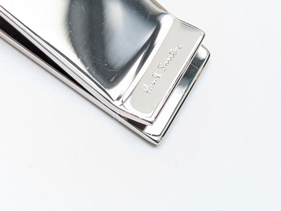 Thumbnail: Paul Smith Mainline Graded Wave Money Clip embossed with a 'Paul Smith' logo
