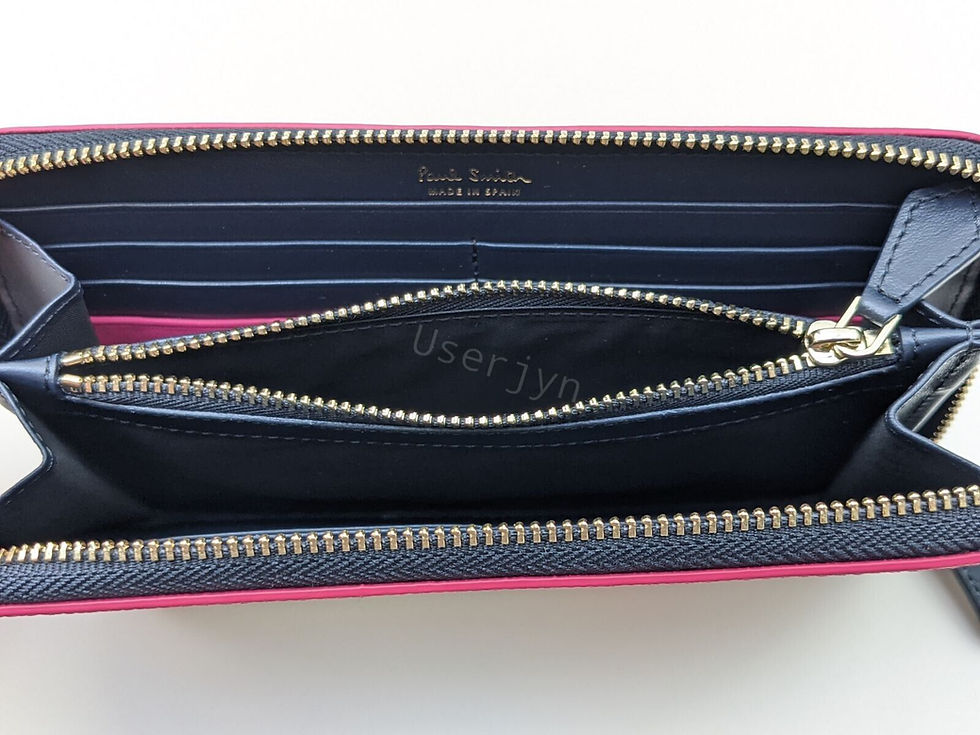Thumbnail: Paul Smith Signature Crossover Stripe Swirl Zip-Around Purse lining view