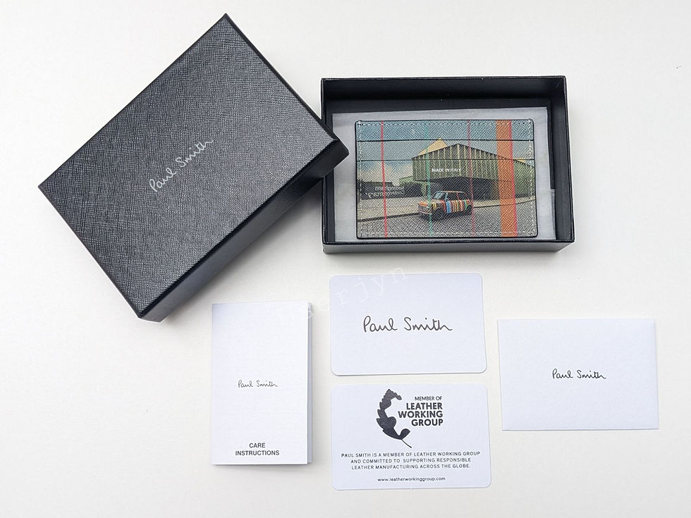 縮圖：Paul Smith MINI Nottingham Card Holder Case Wallet with all tags and a presentation box