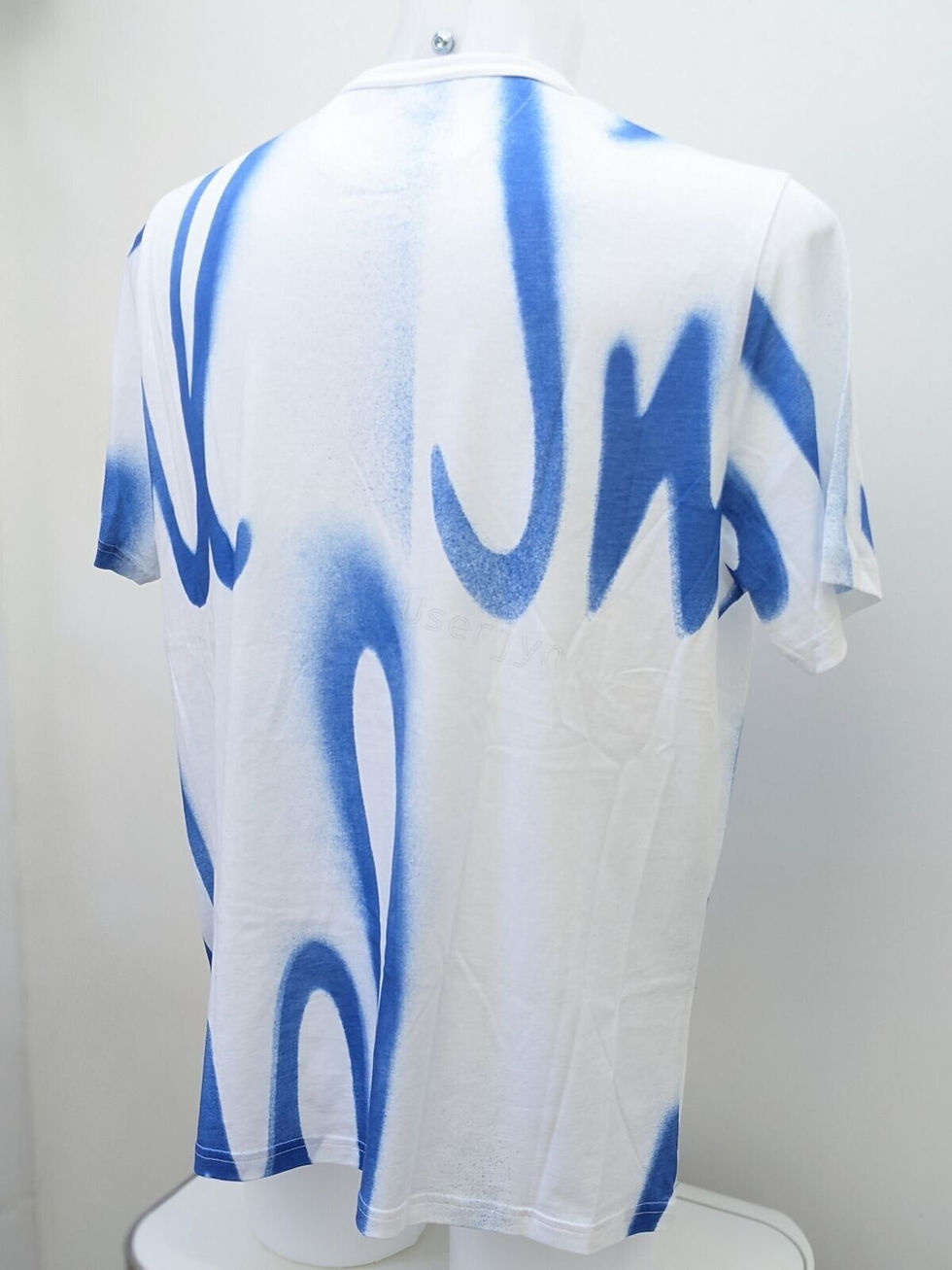 縮圖：Paul Smith Men's Mainline White Spray Logo T-shirt close back view