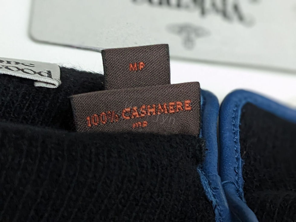 Thumbnail: Vivienne Westwood Men's Blue Nappa Leather with Cashmere Lining labelled