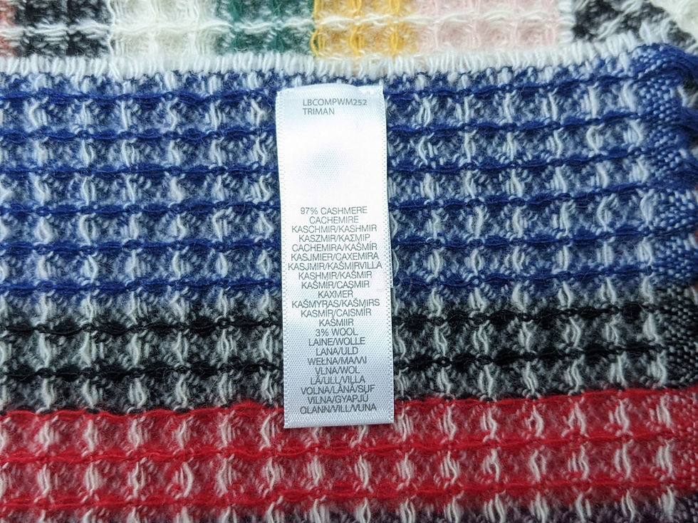 縮圖：Paul Smith Signature Stripe Cashmere Waffle Scarf made of cashmere