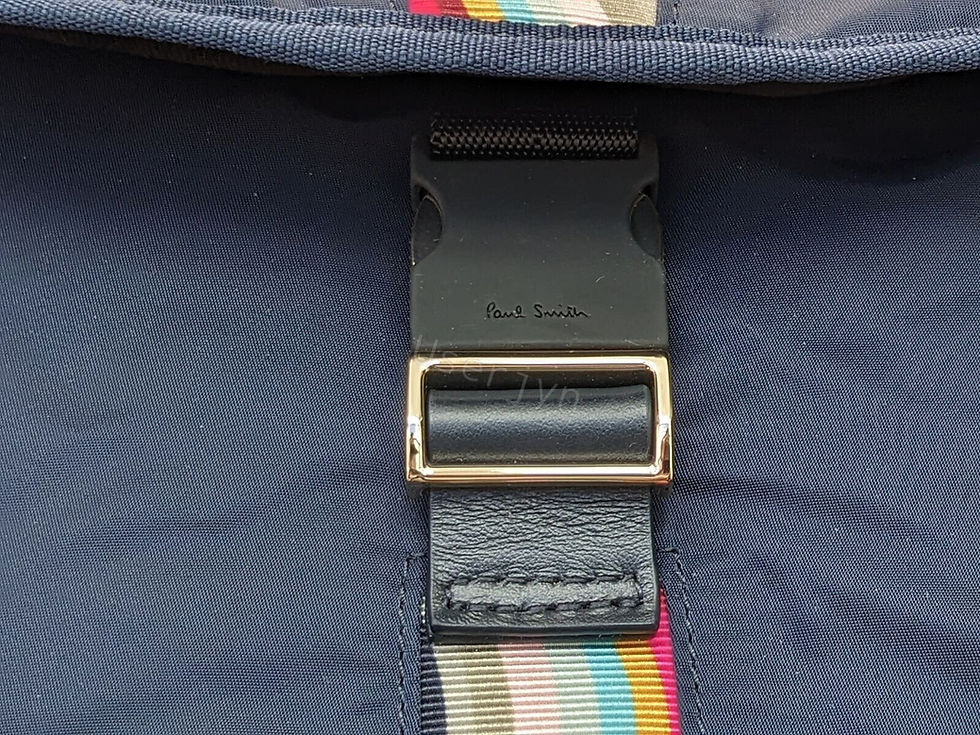 Thumbnail: Paul Smith swirl trim backpack rucksack click fastening
