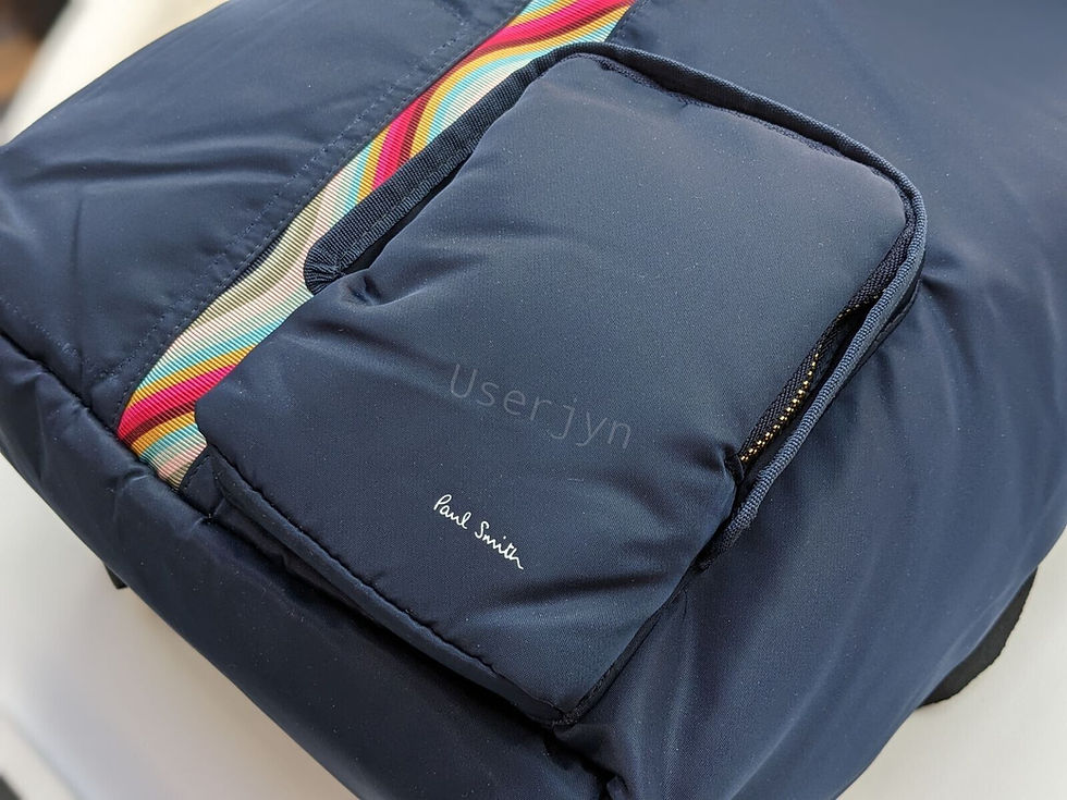 縮圖：Paul Smith swirl trim backpack rucksack front pocket