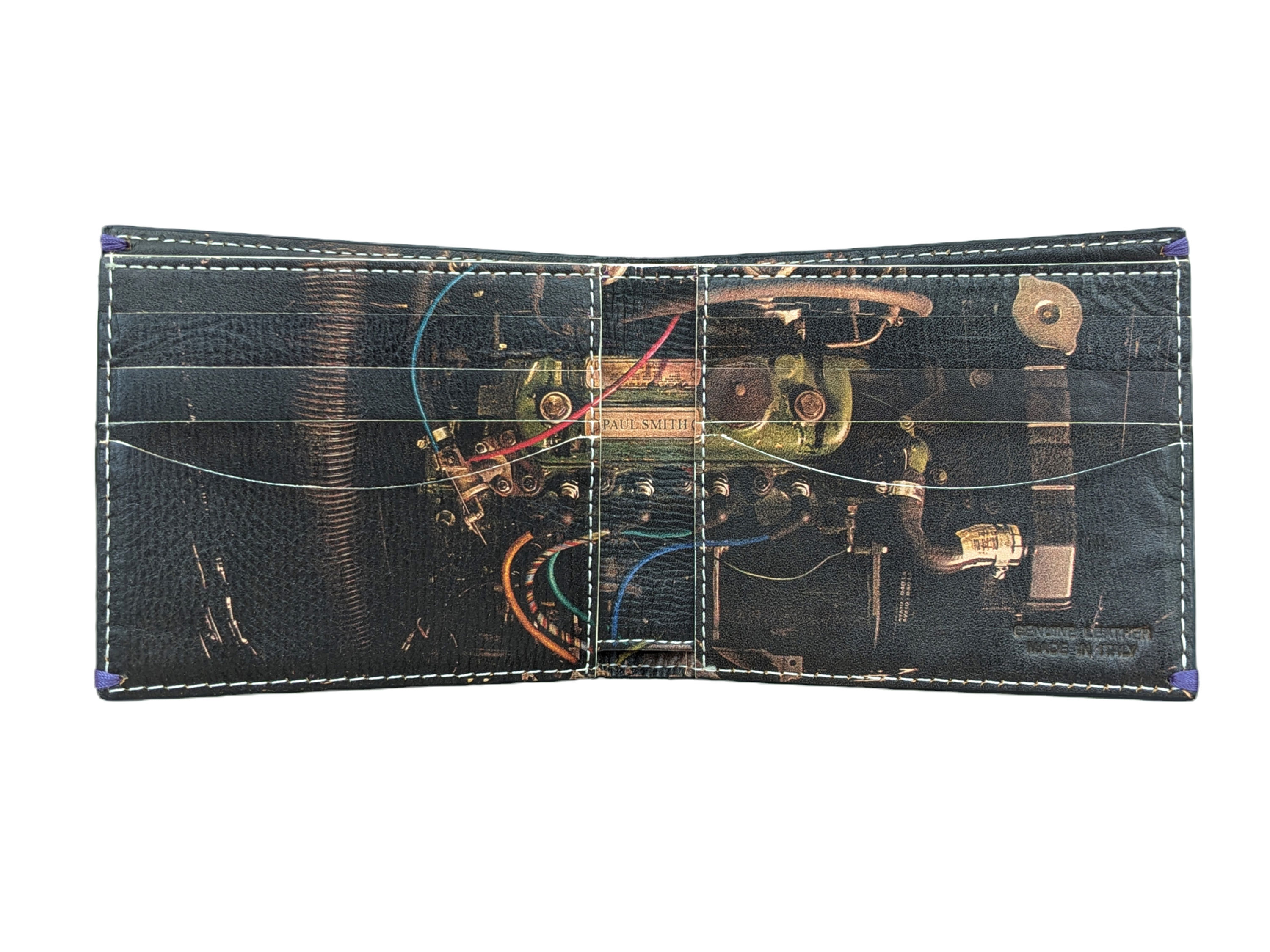 Paul Smith Men’s SS11 Vintage Mini Engine Leather Wallet BNWT Ultra Rare