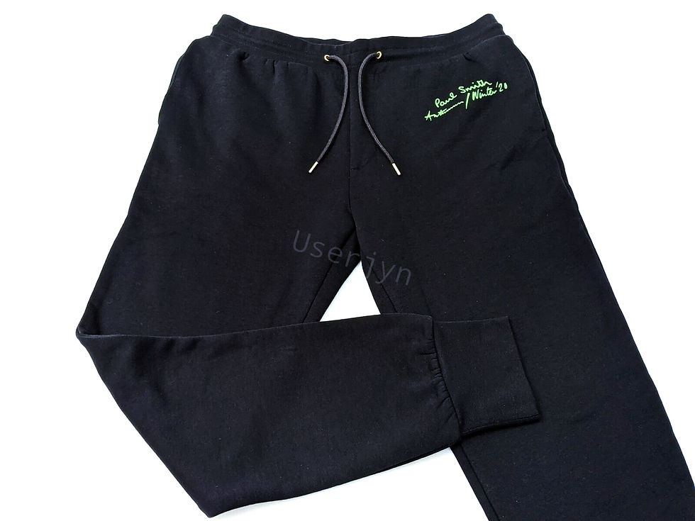 Thumbnail: Paul Smith black sweatpants with green logo