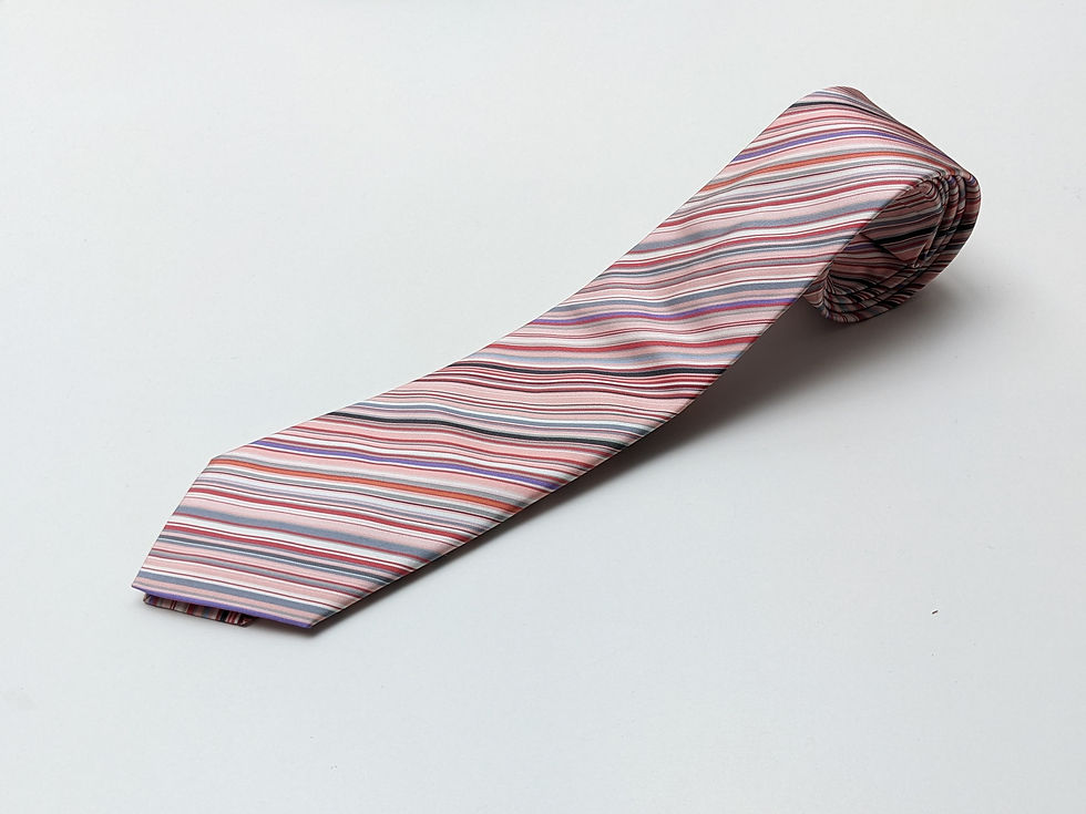Thumbnail: Paul Smith pink signature stripe silk tie