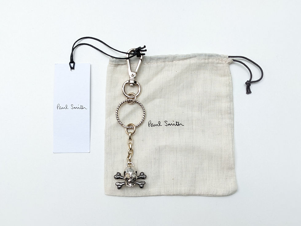Thumbnail: Paul Smith Keyring -BNWT Skull Crossbone Crystal Eye Key Fob 
